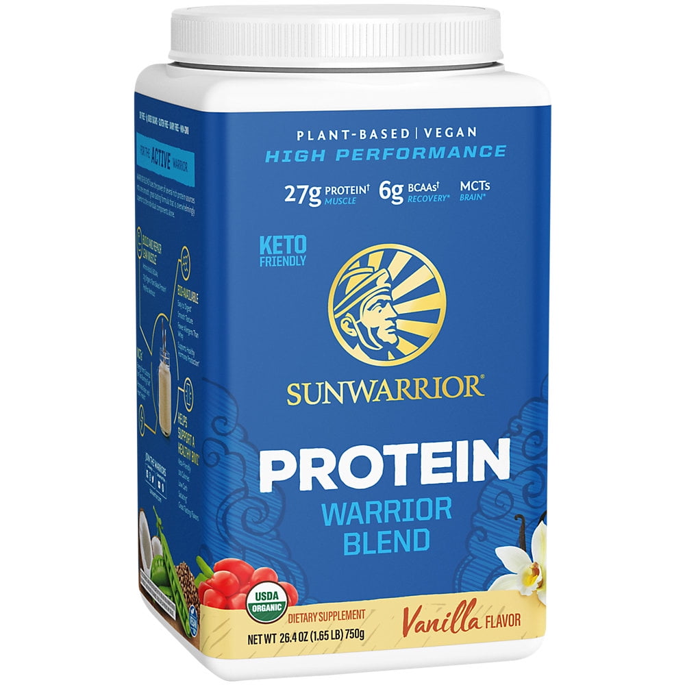 Sunwarrior Vanilla Protein Powder with BCAA Plant Based Protein