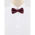 thumbnail image 2 of INSPIRE CHIC Men's Polka Dots Bow Ties Pre-Tied Bowknot for Wedding Business Red, 2 of 5