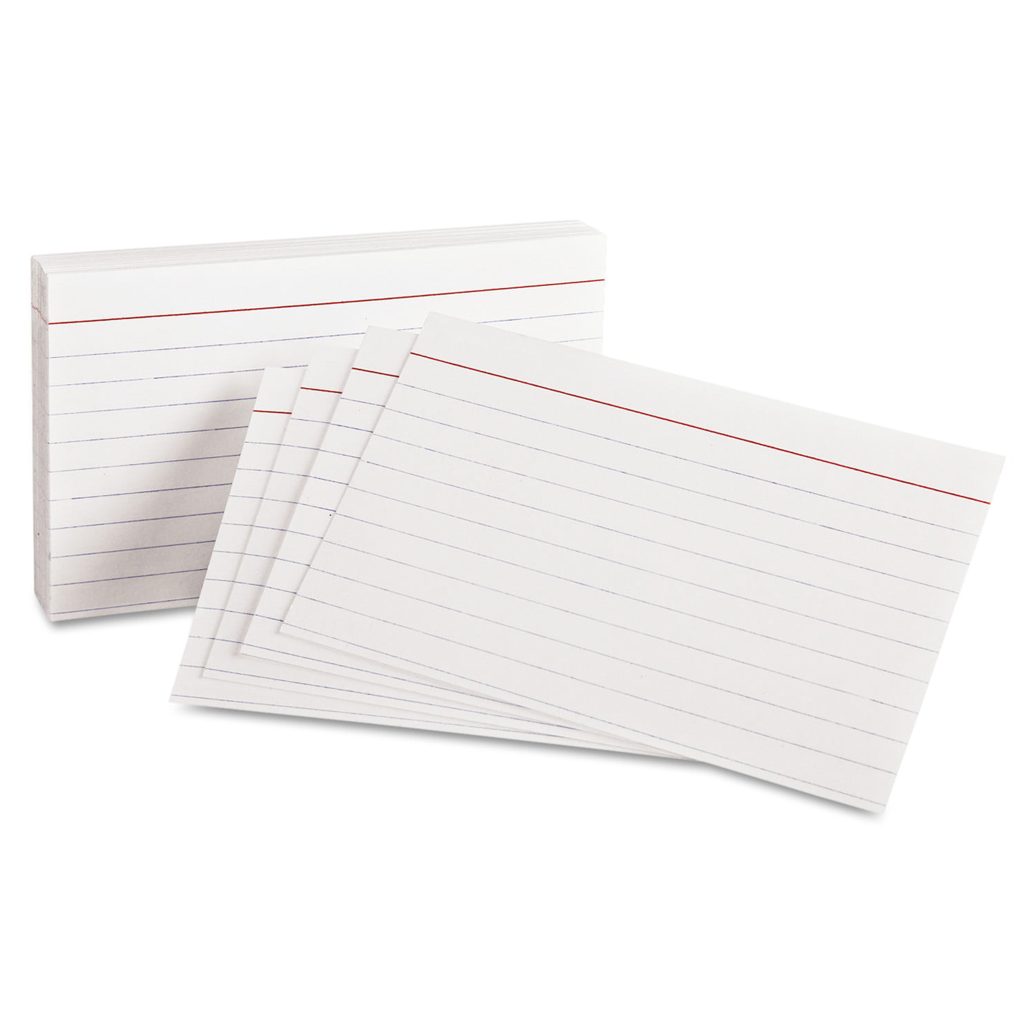 100/Pack ESS30 White Oxford Blank Index Cards 3 x 5 