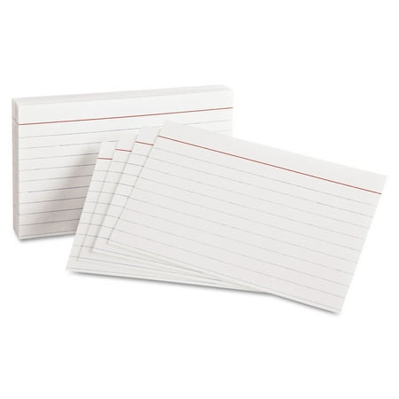 Oxford Ruled Index Cards, 3 x 5, White, 100/Pack (31)