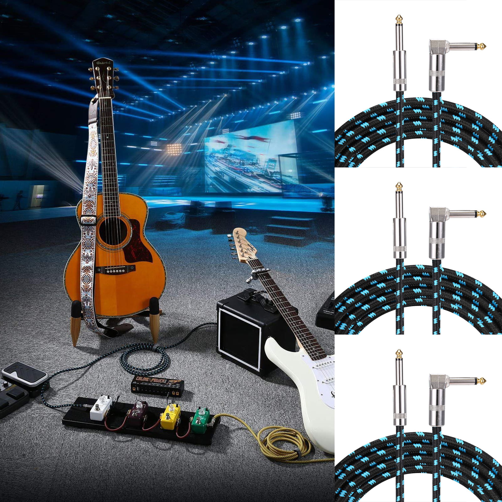 Guitar Cable Practical Reliable Metal Interface Electric Bass