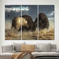 thumbnail image 4 of Wild Nature Poster, American Animal Wall Decor, Bison Battle Art Canvas, American Buffalo Artwork, Fashion Canvas Art, Canvas Wall Decor - Rolled Canvas, 4 of 9