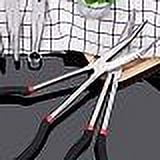 Carbon Steel Lengthened Jewelry Plier Sets Include 25°45°90°Curved Nose Pliers Long Reach Hose Grip Pliers Straight Needle Nose Pliers Black