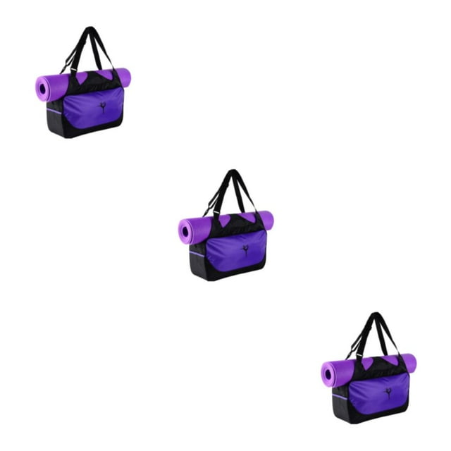 Destyer Yoga Mat Bag For Keeping Mat Clean And Protected Large Capacity Yoga Sport Bags purple 3Set