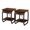 Brown, variant on Syngar Nightstands Set of 2, Wood End Table with USB Ports and Power Outlets for Living Room, Simple Bedside Table with Storage for Bedroom, Small Side Cabinet for Home Office, Brown