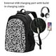 thumbnail image 2 of Balery Snake Mochila con carga USB para hombre y mujer - Mochila impermeable y antirrobo para laptop con puerto USB para viajes, trabajo, 2 of 7