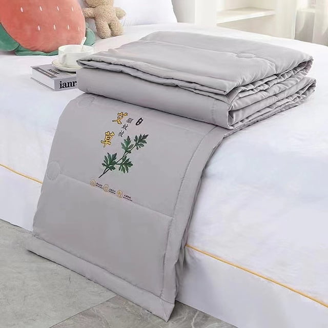 Fiudx Edredón de Verano de Fibra de Ajenjo, Tecnología Repelente de Mosquitos, Relleno Interior de Terciopelo Suave, Diseño Lavable, Refrescante y Transpirable, Tamaño Individual y Matrimonial, Versá