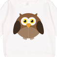 thumbnail image 3 of Inktastic Owl Fat Brown Toddler Sweatshirt, 3 of 4