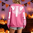 thumbnail image 4 of RFQWOVSR Womens Halloween Print Crew Neck Long Sleeve Sweatshirt Casual Pullover Top XXL, 4 of 6