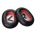 thumbnail image 1 of Coussin d'Oreille pour Casque Bluetooth - Similicuir - Noir (Lot de 2), 1 of 2