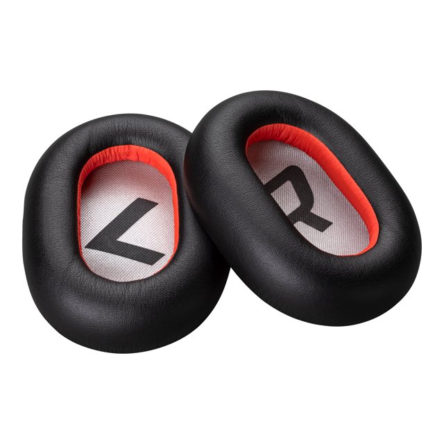 Coussin d'Oreille pour Casque Bluetooth - Similicuir - Noir (Lot de 2)