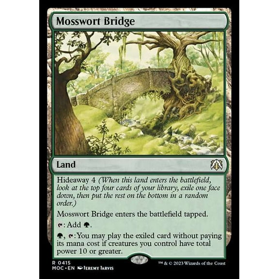 MtG March of the Machine Commander Rare Mosswort Bridge #415