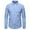 Blue, variant on Xzbqbs Polo Shirts for Men Wrinkle-Resistant Long Sleeve Striped Button-Down Shirts Mens Dress Shirts Casual Lightweight Shirts