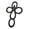 thumbnail image 3 of Cast Iron Rustic Western Horseshoes And Lone Star Christian Wall Cross Plaque, 3 of 9