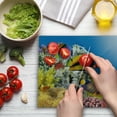 thumbnail image 3 of Ocean Cutting Board, Coral Colony on a Reef Top in Red Sea Egypt Exotic Fishes Aquatic Underwater Life, Decorative Tempered Glass Cutting and Serving Board, Large Size, Multicolor, by Ambesonne, 3 of 5