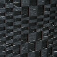 thumbnail image 5 of HomCom 6' Tall Wicker Weave 3 Panel Room Divider Privacy Screen - Black Wood, 5 of 8