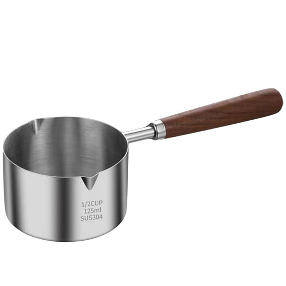 NUOLUX Sauce Pan Oil Boil Container with Handle Reusable Saucepan Small Sauce Pan Kitchen Saucepan