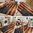 thumbnail image 5 of American Flag Area Rug 4x6 FT, Non Slip Kids Room Carpet, Farmhouse Vintage Retro Red Blue Washable Soft Floor Carpet Non-Shedding Throw Rug for Dorm Kitchen Study Room Home Office Bedside, 5 of 9