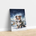 thumbnail image 3 of Hello Winter Border Collie Welcome Snowy Night Watercolor Vintage Vertical Matte Canvas Poster Borders Dog Lovers Gifts Idea Wall Art Home Decor - 01011, 3 of 5