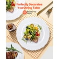 thumbnail image 3 of VEVOR Plastic Disposable Plates, 100 Pcs White Plastic Plates, Heavy Duty Plastic Plates with 50 Pcs 9.8 Inch Plastic Dinner Plates and 50 Pcs 7.5 Inch Plastic Dessert Plates, for Wedding and Party, 3 of 9