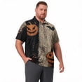 thumbnail image 6 of Halloween Big and Tall Polo Shirts for Men Breathable Performance Polos for Men Business Casual Men Polo Shirts Summer Classis Relaxed Fit Short Sleeve Golf Shirts Dark Gray 4XL, 6 of 6