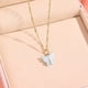 thumbnail image 1 of Moda Mariposa Forma Colgante Collar Aleación Moda Simple Elegante Cadena de Botones para , Damas, Niñas, de Joyería - blanco Yinane Collar de clavícula, 1 of 8