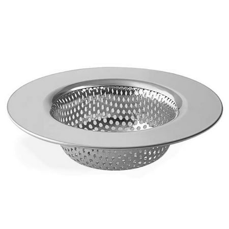 Wideskall 4.5" Stainless Steel Large Wide Rim Sink Strainer for Kitchen Drain