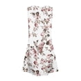 thumbnail image 4 of XADYUY Girls Summer Dress Size 7-8 Button A-Line Sleeveless Midi Dress Vintage Floral Beach V-Neck Swing Sundresses with Pockets for 4-14t Kids, 4 of 6