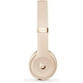thumbnail image 3 of Restored Beats Solo3 Wireless On-Ear Headphones - W1 Chip, Class 1 Bluetooth, 40 Hours of Listening Time, Built-In Microphone and Controls - (Satin Gold), 3 of 7