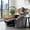 Light Gray, variant on BSHTI Manual Recliner Chair with Phone Holder & Cup Holders, Corduroy Upholstery, Ergonomic Backrest, Solid Wood Frame for Living Room & Bedroom(Black)
