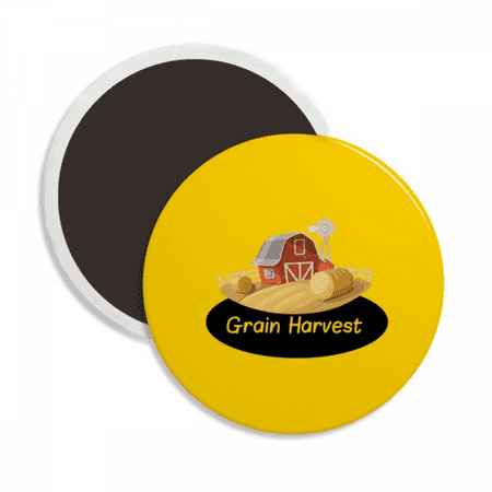 

Midsummer Food Joy Harvest Round Ceracs Fridge Magnet Keepsake Decoration