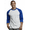 Royal Blue White, variant on Men's Essentials Top Pro 3/4 Sleeve Raglan Baseball Tee - Royal Blue White