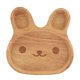 thumbnail image 1 of Plato de madera para postres y aperitivos infantiles, adorable plato de madera con forma de conejo, vajilla para niños n.° 1, 1 of 11
