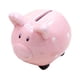 thumbnail image 5 of Alcancía de cerámica con forma de cerdito de dibujos animados, organizador de monedas pequeñas para niños pequeños (rosa), 5 of 7