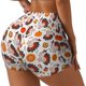 thumbnail image 1 of Fotbe Turkey And Thanksgiving2 Shorts Sin Costuras – Shorts Deportivos de Cintura Alta para Mujer, Elásticos para Gimnasio, Yoga, Running o Ciclismo-X-Large, 1 of 8