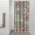 thumbnail image 2 of Pioneer Flower Floral Print Pattern Shower Curtain 36"x72" ,Bathroom Decorative Shower Curtains Set with 12 Hooks,Modern Waterproof Washable Shower Curtain, 2 of 6