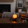 thumbnail image 4 of Fake Spiders Flickering Tea Lights, Halloween Tea Lights Candles, Flameless LED Candles Spider Tealights Spooky Electric Flickering Fake Candle for Halloween Table Home Decorations, 4 of 7