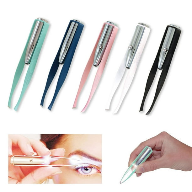 Stainless Steel Make Up LED Light Eyelash Eyebrow Hair Removal Lighted