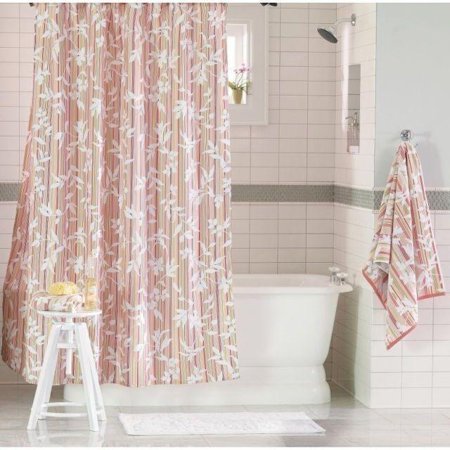Threshold Pink Vine Silhouette Shower Curtain Walmart Com