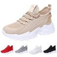 thumbnail image 4 of TIREOW Women’s Fashion Athletic Running Slip-on Sneakers - Breathable Mesh Lace - Up Shoes with White Soft Sole and Stylish Accents​ Tennis Sneakers, 4 of 7