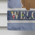 thumbnail image 4 of Caroline's Treasures BB5594CHF French Bulldog Brown Welcome Flag Canvas House Size , Large, multicolor, 4 of 4
