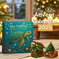 thumbnail image 5 of DAMAI Sea Turtle Advent Calendars 2025, 24 Days Sea Turtle Themed Christmas Countdown Calendar, Acrylic 2D Christmas Tree Hanging Decoration, Cute Seas Turtles Gift Christmas Decorations Calendar, 5 of 6
