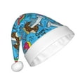 thumbnail image 2 of Daiia Sharks Summer Print Christmas Knitted Beanie Hat, Large Knit Hat Xmas Small Gifts For Men Women Adult, 2 of 6
