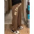 thumbnail image 3 of Pantalones de otoño Hip Hop Y2K para hombre, pantalones de calle con estampado de letras, pantalones de moda holgados de pierna ancha, pantalones de chándal casuales para mujer, 3 of 5
