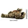 thumbnail image 2 of Elegant Desktop Ornament Solid Brass Deep Sea Anglerfish Decorative Piece Unique Home Décor Craft, 2 of 5