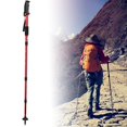 thumbnail image 4 of Alpenstock, Poteau de Randonnée 4 Sections, Design à Suspension 20.9-43.3 Po Bracelet en Nylon Réglable pour Activités Extérieures Randonnée Alpinisme Rouge, 4 of 7