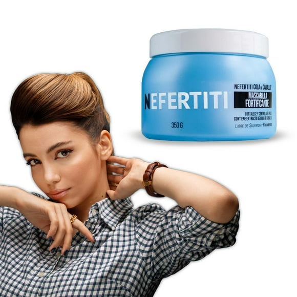 Mascarilla Fortificante Nefertiti Cola de Caballo Control de Frizz Fortalecimiento