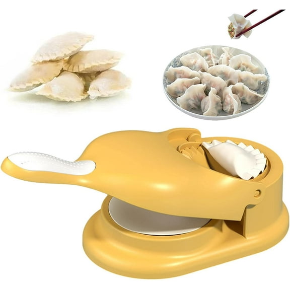 2023 Household Automatic Dumpling Maker, 2 in 1 Dumpling Maker Machine, Manual Dough Presser Empanada Maker Press, Dumpling Skin Wrapper Mould