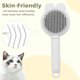 thumbnail image 5 of Pisexur Suministros para mascotas Cepillo de aseo para mascotas para eliminar el pelo suelto Cepillo de púas de acero inoxidable Peine de masaje y limpieza Cepillo para mperros, gatos y animales, 5 of 6