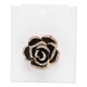 thumbnail image 1 of Broches de flores para mujer, broche de flores con diamantes de imitación, broche de flores de boda, broche de flores negro, compacto y ligero, 1 of 8